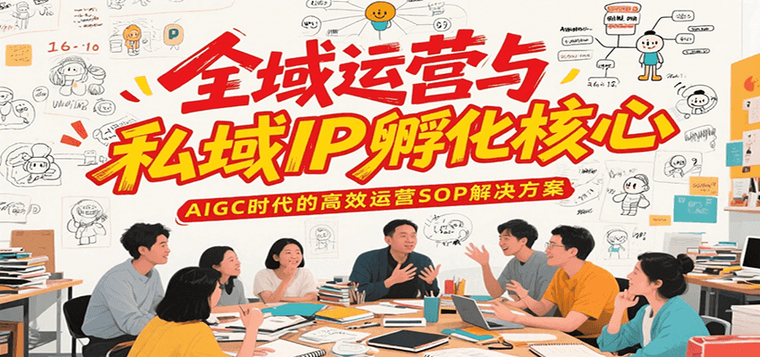 全域运营与私域IP孵化核心，AIGC时代的高效运营SOP解决方案-小白网创