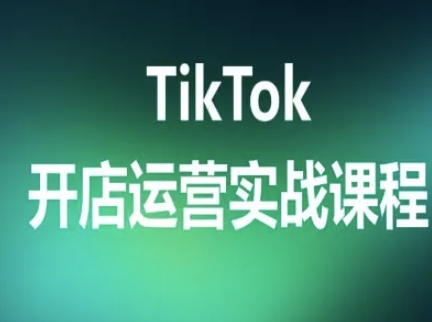 TikTok开店运营实战课程，TK跨境电商实操全流程-源码天堂