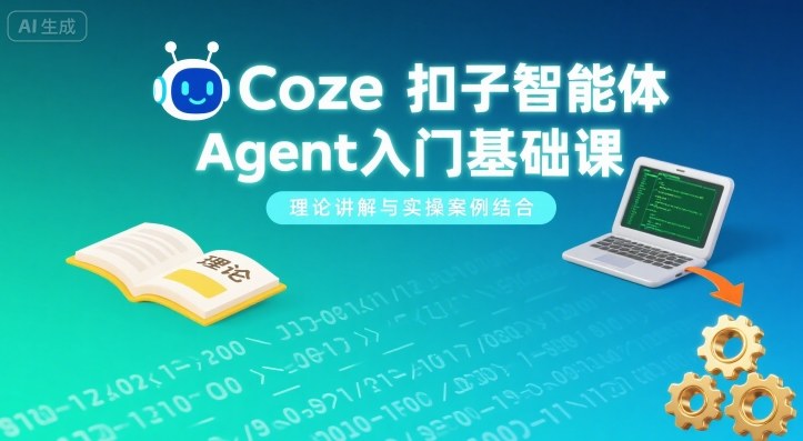 Coze扣子智能体Agent入门基础课，理论讲解与实操案例结合-小白网创