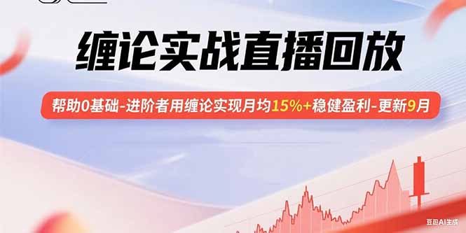 缠论实战直播回放：帮助0基础-进阶者用缠论实现月均15%+稳健盈利-更新9月-小白网创