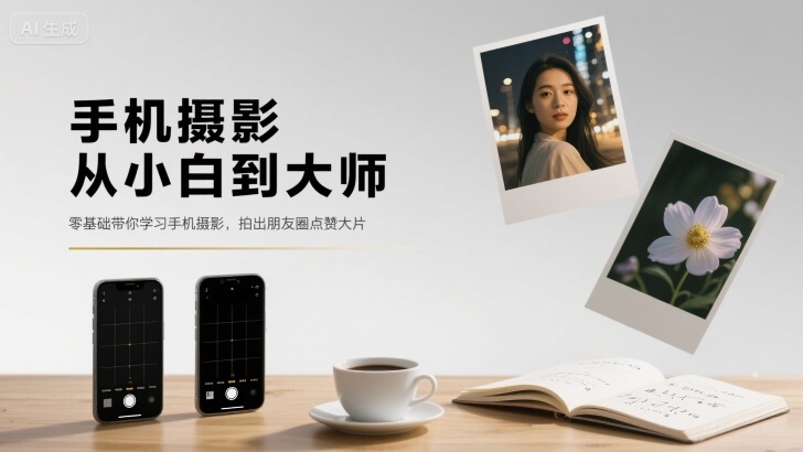 手机摄影从小白到大师，零基础带你学习手机摄影，拍出朋友圈点赞大片-源码天堂