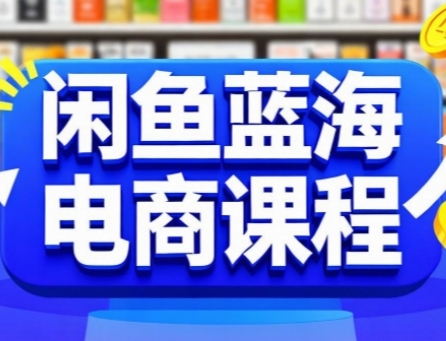 闲鱼蓝海电商课程，手把手助你快速上手，轻松实现闲鱼稳定盈利-小白网创