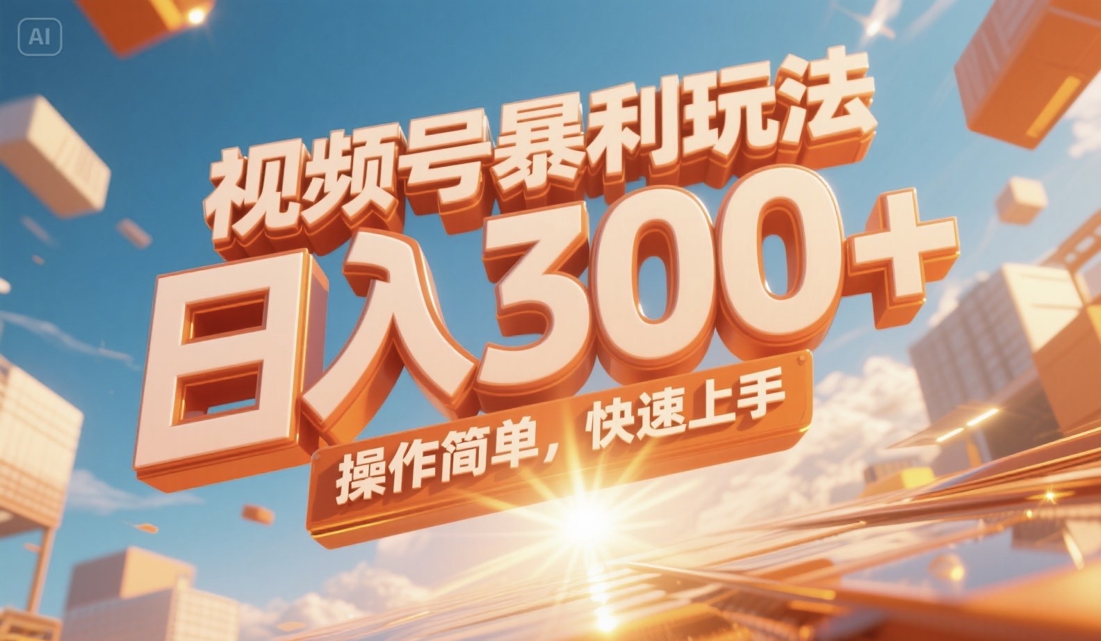 视频号暴利玩法，日入300+，操作简单，快速上手。-小白网创