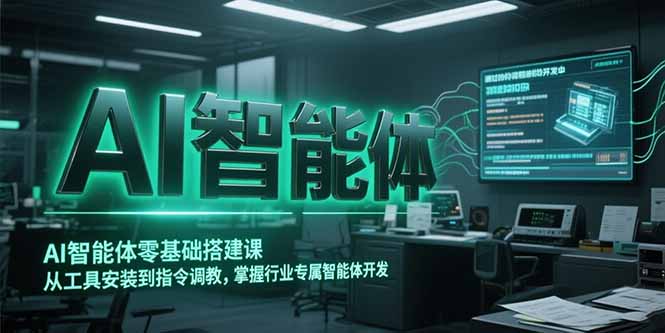 AI智能体零基础搭建课，从工具安装到指令调教，掌握行业专属智能体开发…-小白网创