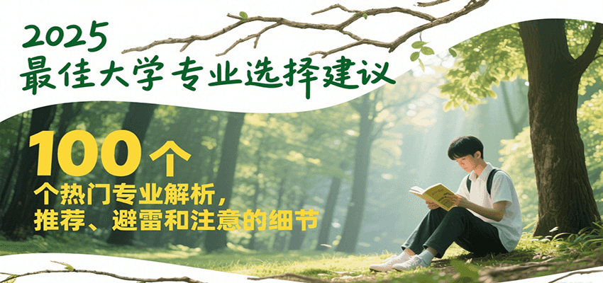 2025最佳大学专业选择建议，100个热门专业解析，推荐、避雷和注意的细节-小白网创