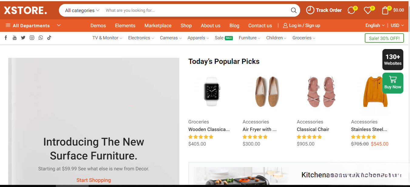 WordPress主题–Xstore v9.5.1 Woocommerce主题 破解版下载-小白网创