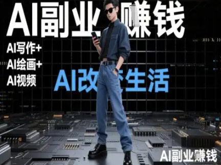 AI改变生活(Ai写作+AI绘画+Ai视频)，AI副业挣钱-源码天堂