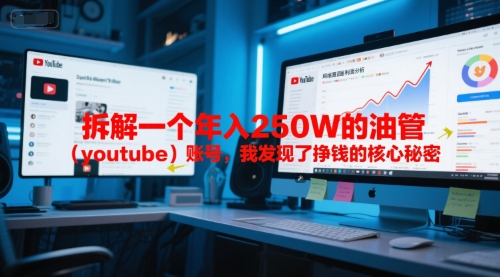 付费文章：拆解一个年入250W的油管(youtube)账号，我发现了挣钱的核心秘密-小白网创