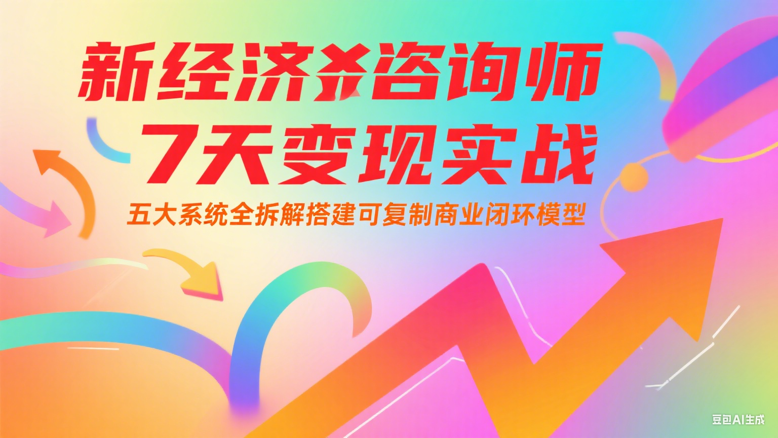 新经济咨询师 7 天变现实战：五大系统全拆解搭建可复制商业闭环模型-小白网创