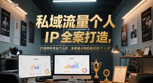 私域流量个人IP全案打造，打造特色专业个人IP，未来最值钱的是你的个人IP-小白网创