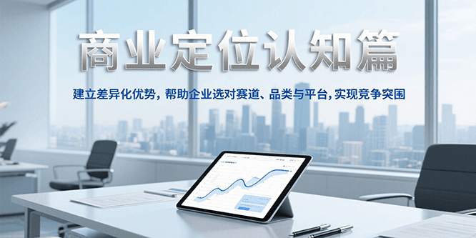 商业定位认知，建立差异化优势，帮助企业选对赛道、品类与平台，实现竞争突围-小白网创