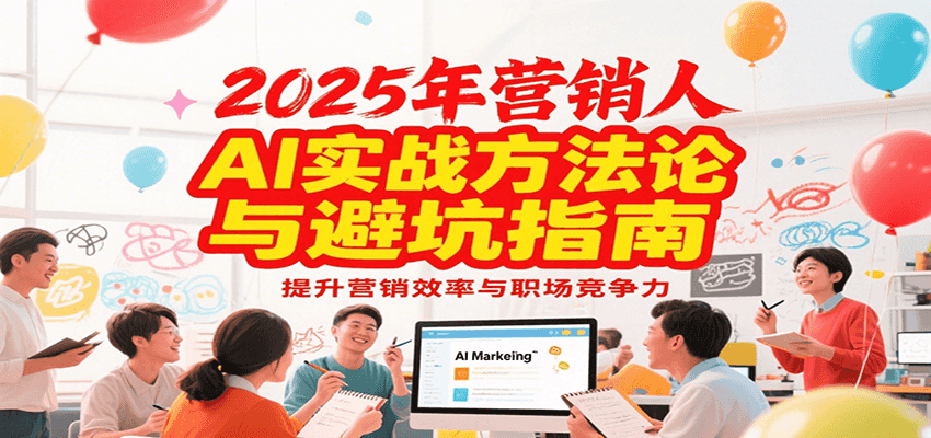 2025年营销实战方法论与避坑指南，利用AI提升营销效率与职场竞争力-小白网创