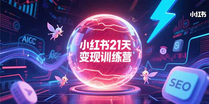 小红书21天变现训练营，AIGC工具高效应用，SEO优化核心技巧-小白网创